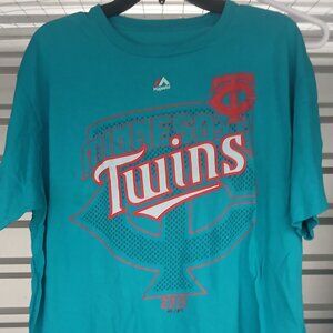 Minnesota Twins Aqua Logo Official MLB Shirt